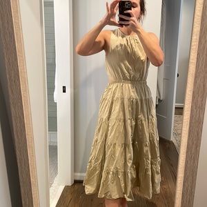 Light tank open back dress